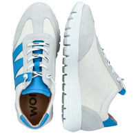 Hiszpańskie sneakersy premium - WONDERS A-2476 SZARO-NIEBIESKIE