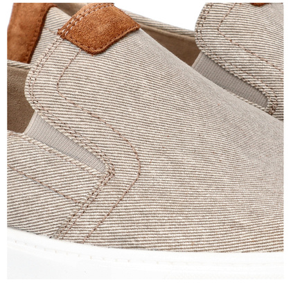 Wsuwane półbuty męskie - CAPRICE 9-14800-42 BRĄZOWE