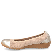 Wygodne baleriny ze skóry - CAPRICE 9-22103-42 BEŻOWE