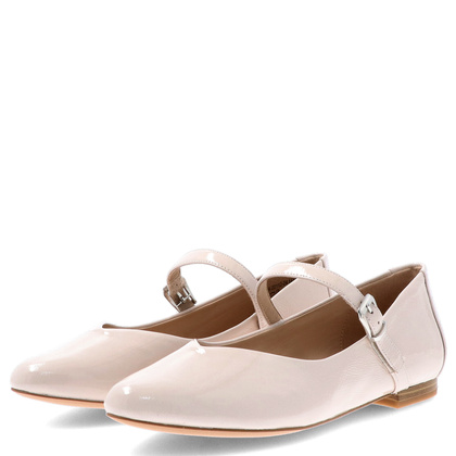 Lakierowane balerinki - CAPRICE 9-22112-44 KREMOWE