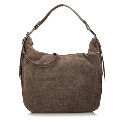 Torebka skórzana - TOSCANIO G107 CIEMNY BEŻ