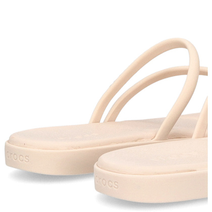 Klapki damskie - CROCS MIAMI TOE LOOP SANDAL W 209862 BEŻOWE