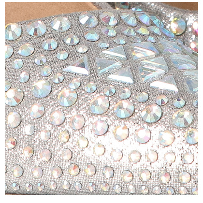 Błyszczące szpilki z kamieniami - MENBUR 23345 SREBRO