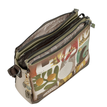 Torebka damska trzykomorowa - ANEKKE MUSE AMPHORA 42713-184