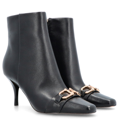 Botki na szpilce premium - GUESS SILENE FL8SILLEA10 CZARNE