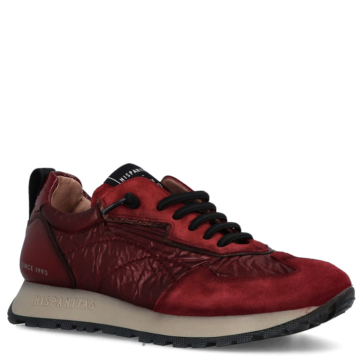 Hiszpańskie sneakersy damskie - HISPANITAS HI254209 BORDOWE