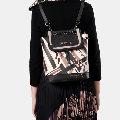 Plecak damski z klapką - ANEKKE ANEKKE MADEMOISELLE PARISIAN 41815-173