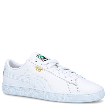 Sneakersy męskie ze skóry - PUMA BASKET CLASSIC XXL 374923 BIAŁE