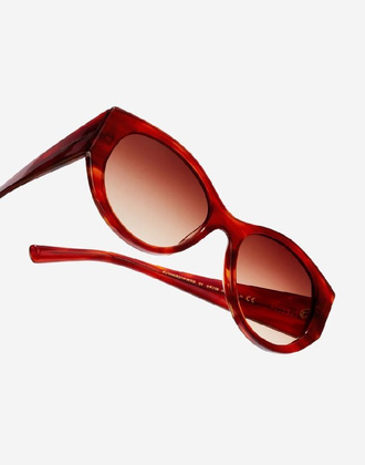 HAWKERS -Damskie okulary przeciwsłoneczne Miranda Eco Havana Brązowe HA-HMIR21WWX0