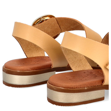 Eleganckie sandały ze skóry - OH! MY SANDALS 5333 BEŻOWE