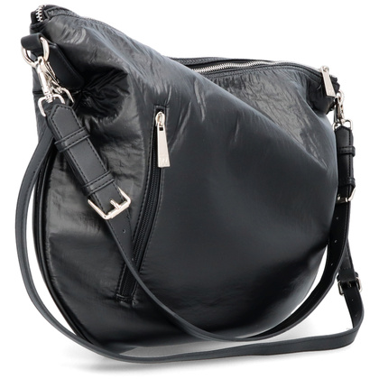 Duża torebka damska - WONDERS WB-54025 CZARNA