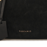 Torebka skórzana - TOSCANIO G163 CZARNY
