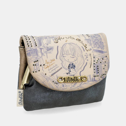 Mały damski portfel z klapką - ANEKKE MADEMOISELLE STUDIO 41849-016