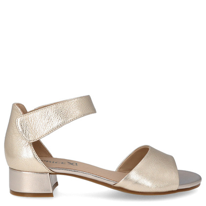 Sandały na niskim obcasie - CAPRICE 9-28212-42 ZŁOTE