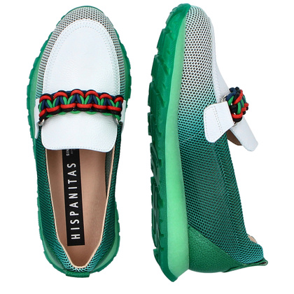 Hiszpańskie półbuty - HISPANITAS BHV253948 ZIELONE