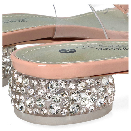 Sandały silikonowe płaskie - SCAVIOLA S-170 RÓŻOWE