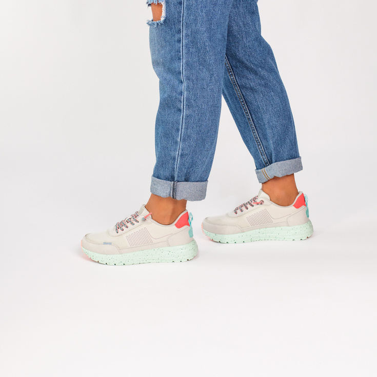 Lekkie sneakersy damskie - HEY DUDE SIROCCO ALTA W FRIENDSHIP LACE 43155 SZARE