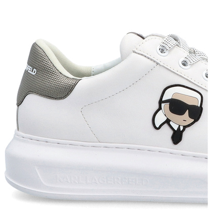 Sneakersy męskie - KARL LAGERFELD KAPRI MENS KL52531M BIAŁE