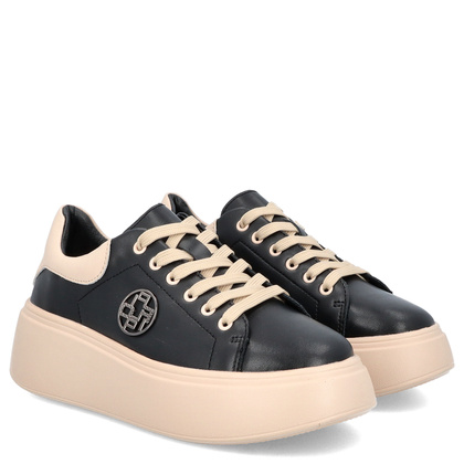Sportowe buty damskie - FILIPPO DP6058/24 BEŻOWO-CZARNE