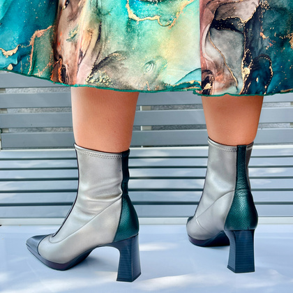 Hiszpańskie botki na obcasie - HISPANITAS CHI243714 ANTRACYT