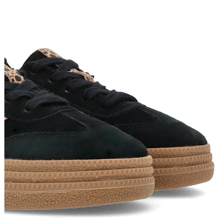Modne sneakersy ze skóry - FILIPPO DP7114/25 CZARNE