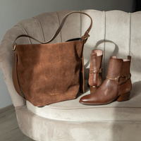 ZESTAW BUTY + TOREBKA - HISPANITAS PHI254297 TOSCASNIO G100 BRĄZOWY