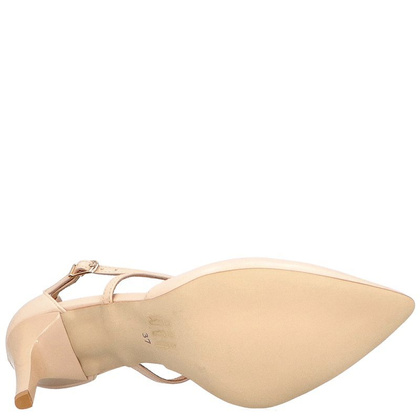 Klasyczne ślubne szpilki - TYMOTEO PANNA BEŻOWE