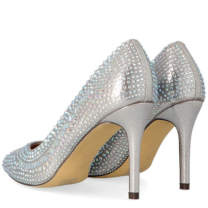 Błyszczące szpilki z kamieniami - MENBUR 23345 SREBRO