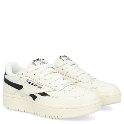 Sneakersy damskie - REEBOK CLUB C DOUBLE REVENGE H04190 BIALO-CZARNE