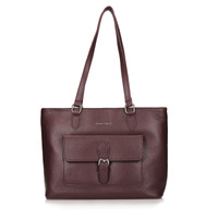 Torebka skórzana - TOSCANIO F232 BORDOWA