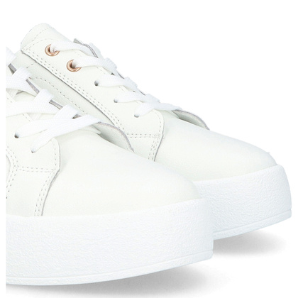 Skórzane sneakersy damskie - FILIPPO DP6721/25 BIAŁE