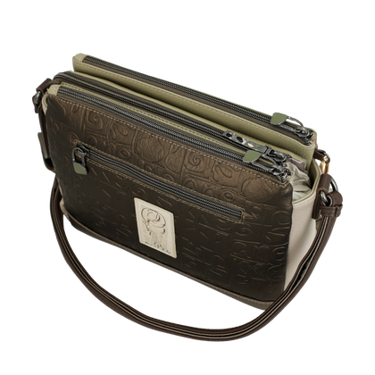 Torebka damska trzykomorowa - ANEKKE MUSE AMPHORA 42713-184