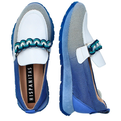 Hiszpańskie półbuty - HISPANITAS BHV253948 NIEBIESKIE