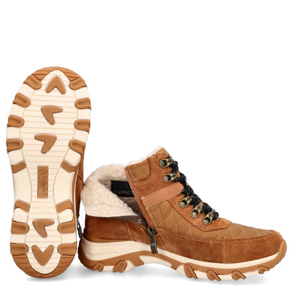 Trapery damskie z kożuszkiem - CAPRICE 9-26227-43 CAMEL