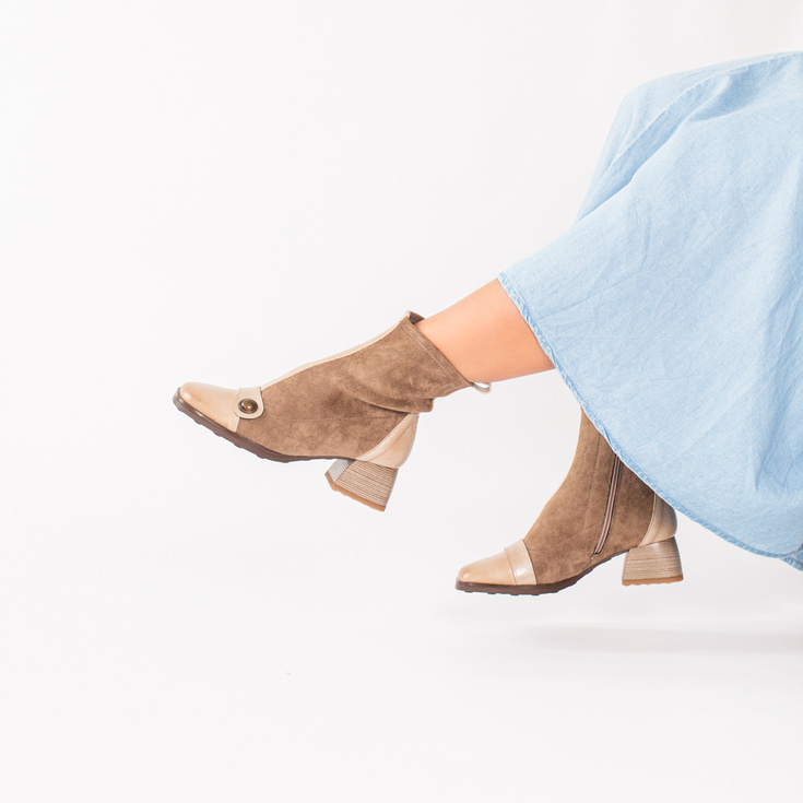 ZESTAW BUTY + TOREBKA - HISPANITAS HI254219 TOSCANIO G100 BEŻOWY