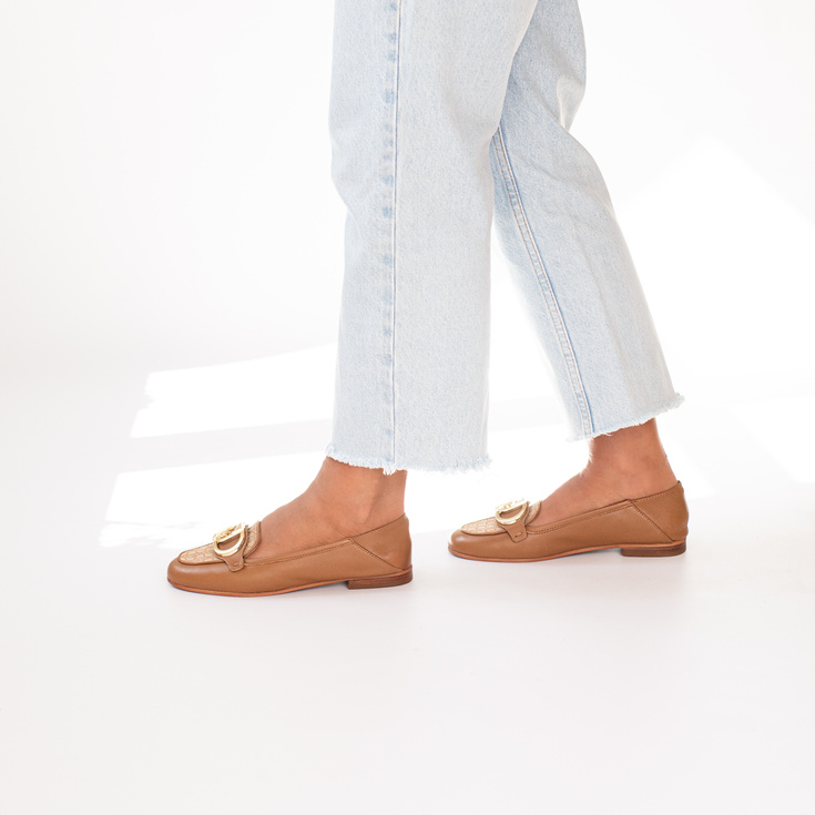 Eleganckie półbuty premium - LIU JO EMEL 03 BRĄZOWE