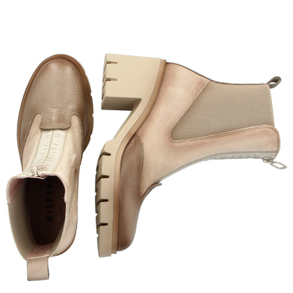 Botki na platformie - HISPANITAS HI254280 BEŻOWE