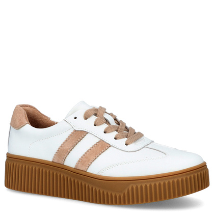 Sneakersy ze skóry naturalnej - FILIPPO DP6776/25 BIAŁE