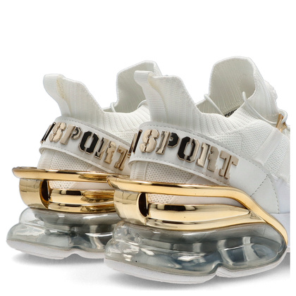 Sneakersy premium - PLEIN SPORT SADS USC0518 BIAŁE