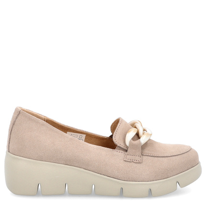 Skórzane mokasyny damskie - FILIPPO FILIPPO DP4128/24 BEŻOWY