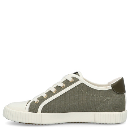 Sznurowane trampki damskie - GEOX D.BLOMIEE B-SHI. TEX D556HB ZIELONE