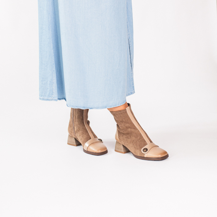 ZESTAW BUTY + TOREBKA - HISPANITAS HI254219 TOSCANIO G100 BEŻOWY