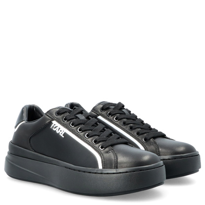 Sneakersy męskie - KARL LAGERFELD KRONOS KL54020 CZARNE