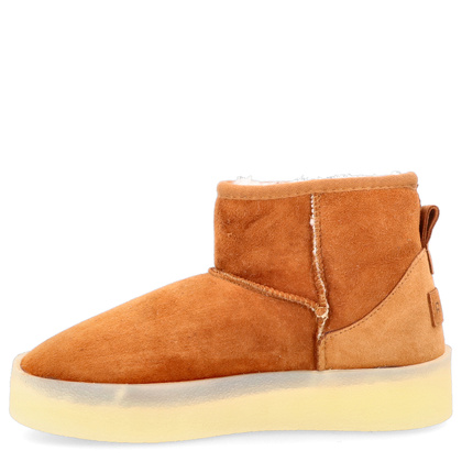 Skórzane śniegowce damskie - RAVINI 23 260 CAMEL