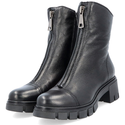 Wygodne botki ze skóry - SIMEN 3264A CZARNY