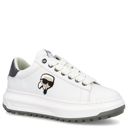 Sneakersy męskie - KARL LAGERFELD KAPRI LUG KL57530 BIAŁE