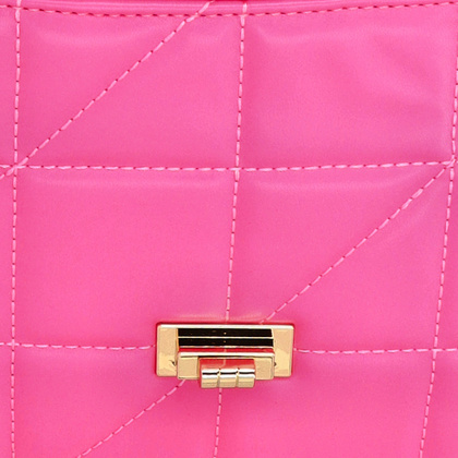 Pikowana torebka na ramię - MENBUR 85174 RÓŻOWA