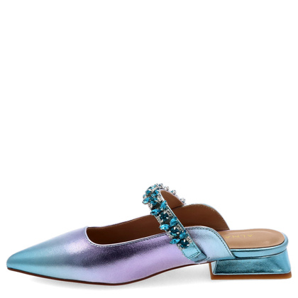 Klapki z zakrytymi palcami - ALMA EN PENA V240366 NIEBIESKIE