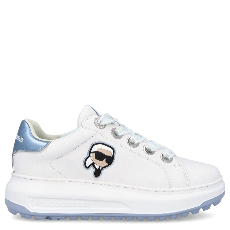 Sneakersy damskie - KARL LAGERFELD KAPRI KL67530 BIAŁE