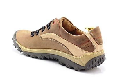 Polskie buty trekkingowe, skóra - KENT 268 BRĄZOWE